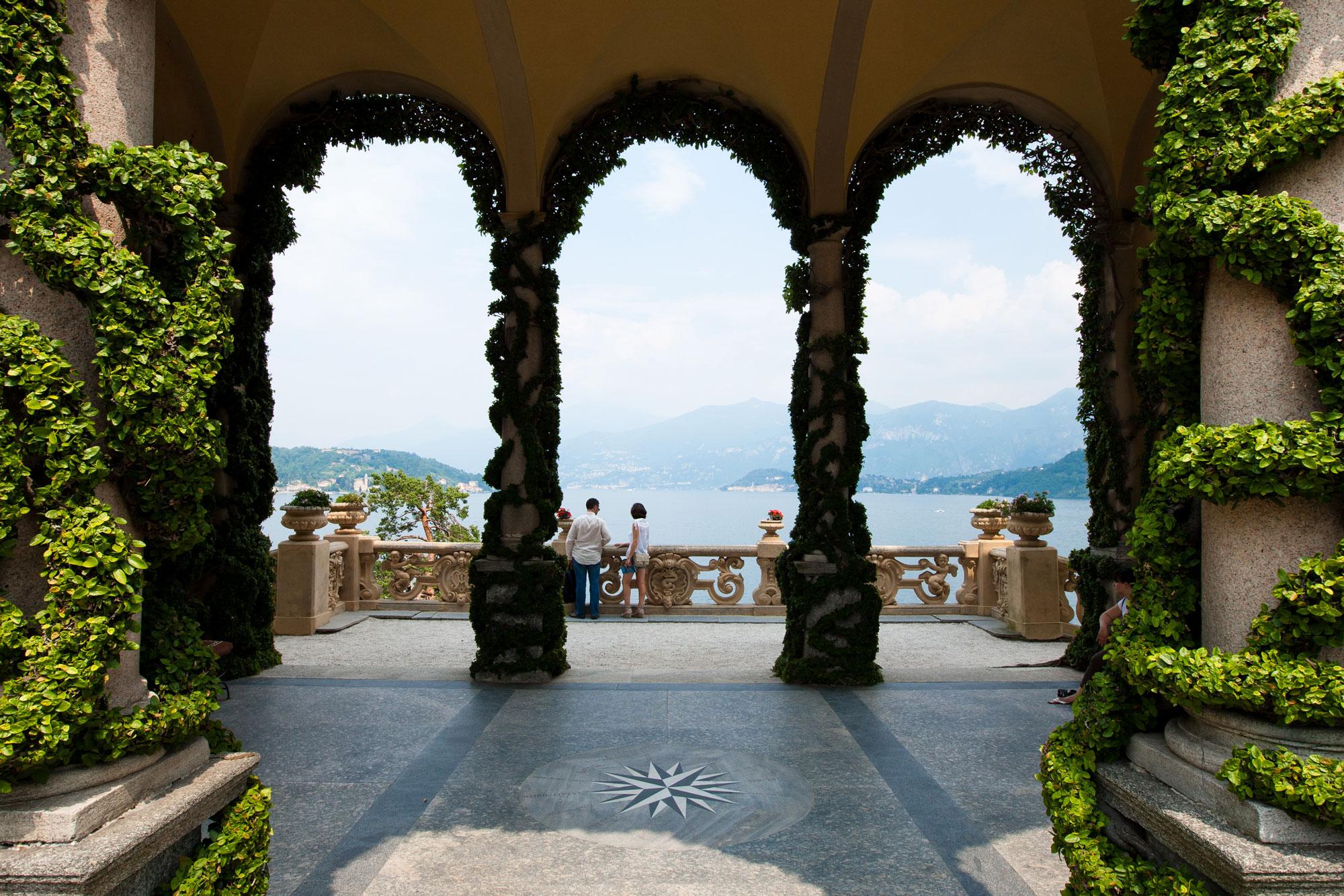 Loggia panoramica di Villa del Balbianello